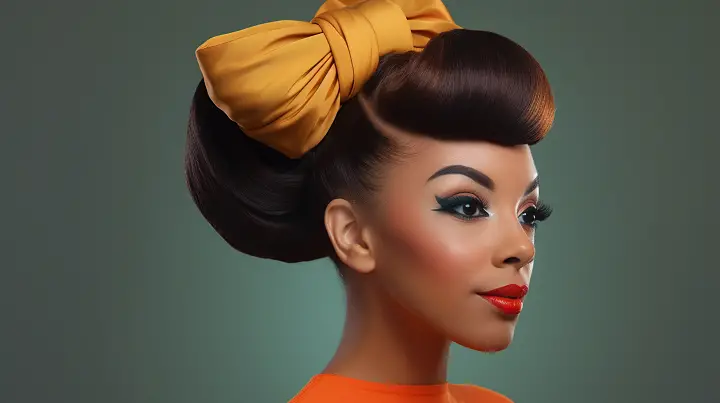 Beehive Hair with Side Bow