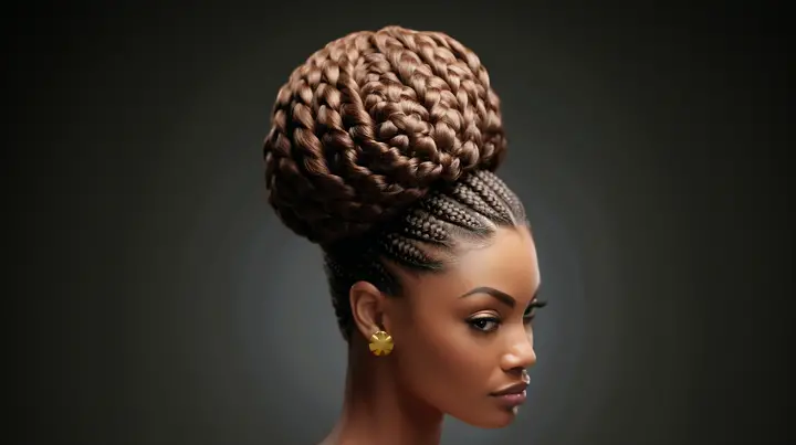 Braided Bun Beehive Hair