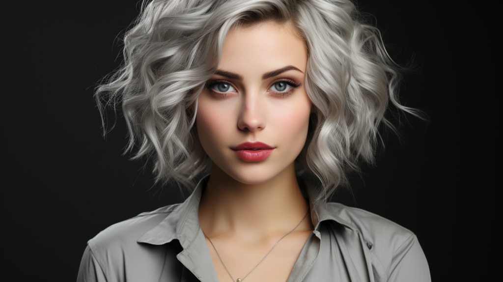 Gray Blending Hairstyles women