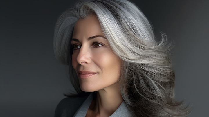 Gray Hairstyle Blend With Layers