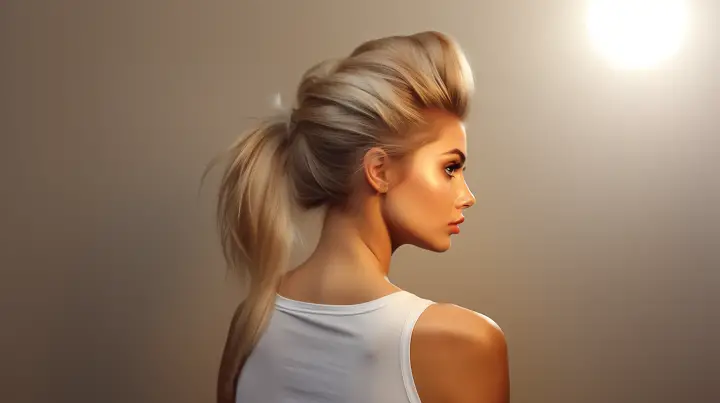 Low Ponytail Beehive Hair