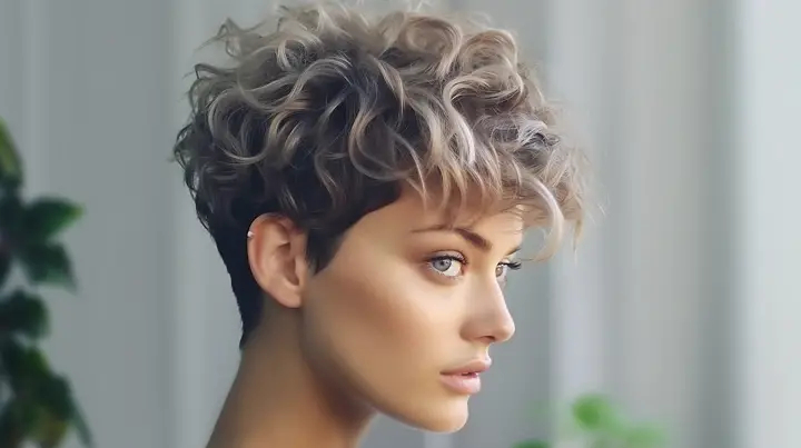 Messy Curly Pixie Hair