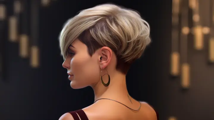 Short Pixie Bob Hair with Nape Undercut