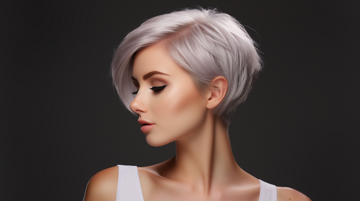 Short Pixie Hair with Angled Layers