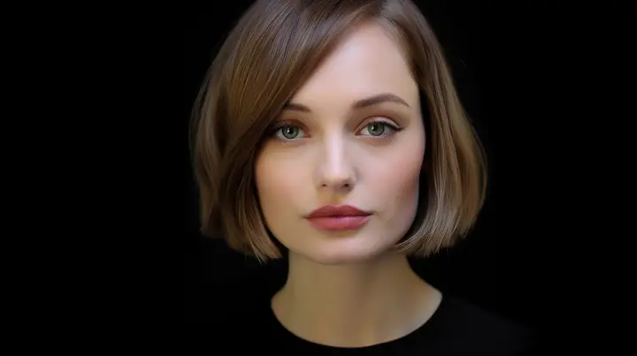 Side-Parted Chin-Length Bob for Fine Hair