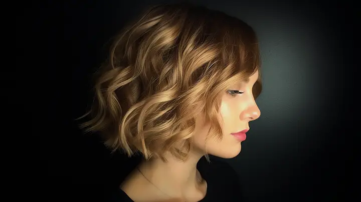 Wavy Layered Bob Hair