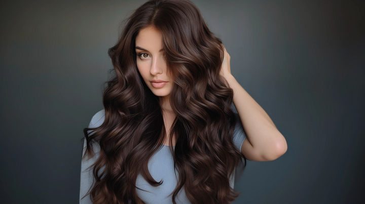 Chestnut Hair with Chocolate Waves Hair