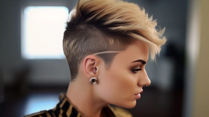 Choppy Nape Undercut Scene Hair