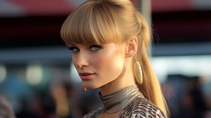 Ponytails Hair With Curtain Bangs