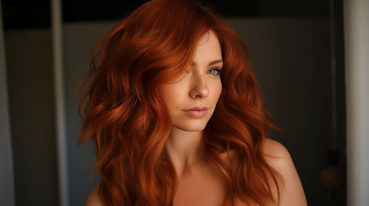 Reddish Golden Brown Color Hair