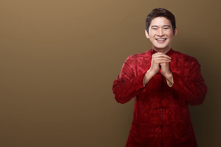 Chinese Man in Cheongsam Suit 