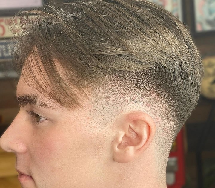Drop Skin Fade With Disconnected Fringe