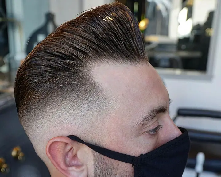 Fade With Blowout Pompadour