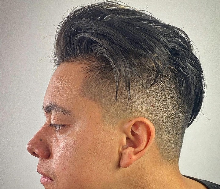 Fade With Casual Top Shadow Fade Haircut