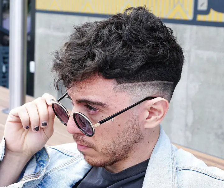 Fade With Line Cut Wavy Top