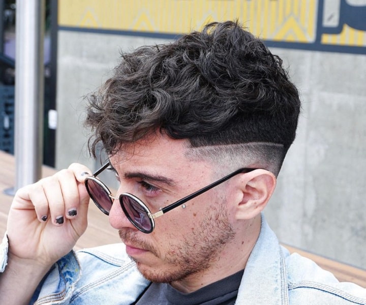 Fade With Line Cut Wavy Top