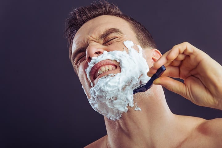 Man Is Shaving
