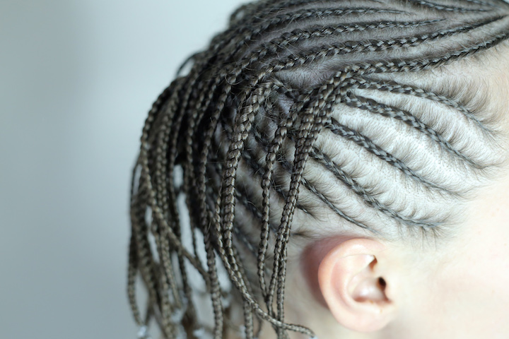 Small Briads With Micro Twists Hairstyle
