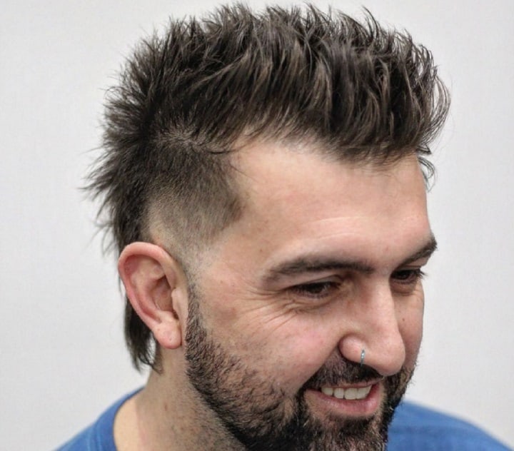 Spiky Top With Faded Sides