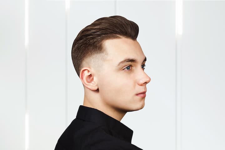 Young Man With Rockabilly Haircut