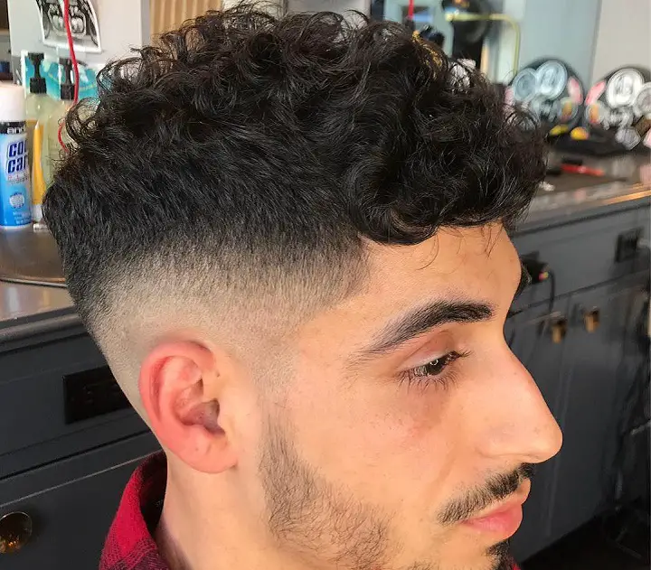 blowout low taper fade curly hair