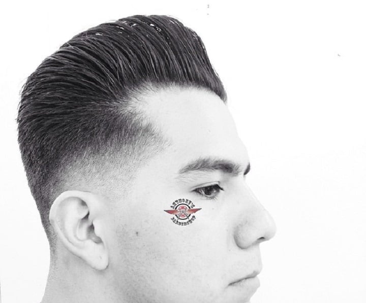 Zero Fade Messy Pompadour